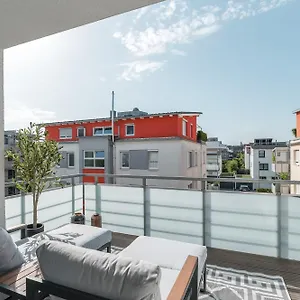 Deluxe 2 Schlafzimmer - Aufzug - Kostenlos Parken - Balkon - Messe Flughafen Apartment